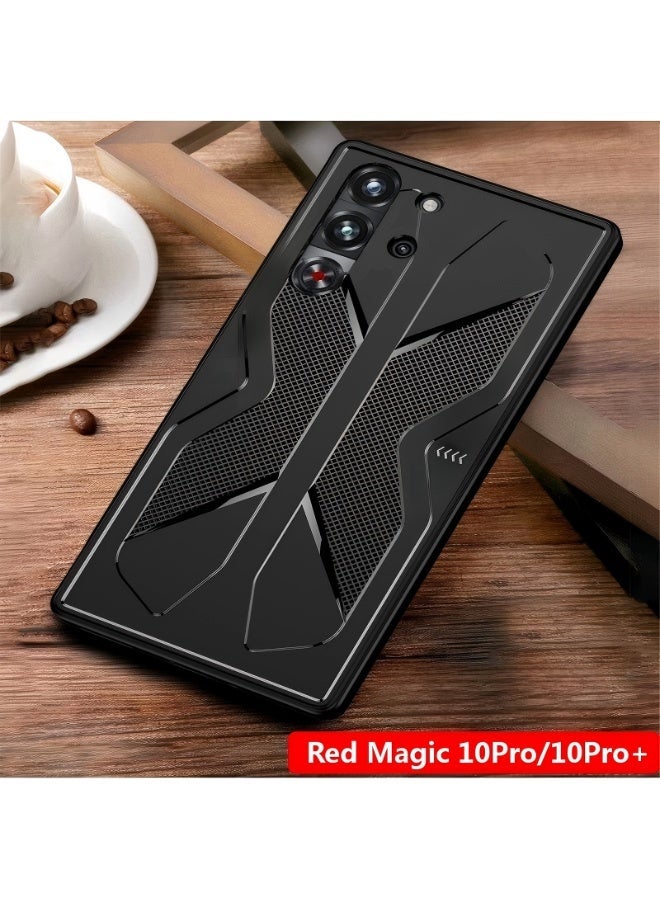 Foluu Case for Nubia Red Magic 10Pro/10Pro+ Anti-Scratches Shockproof, Protective Cases Compatible with ZTE Nubia Red Magic 10Pro/10Pro+,for Red Magic 10Pro/10Pro+ Back Cover, Prevents Fingerprints Anti-Scratches Shockproof Mobile Case（Black） - Image 1